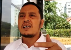 Ketua Panitia Kerja RUU Tindak Pidana Kekerasan Seksual sekaligus Wakil Ketua Badan Legislasi DPR Willy Aditya dalam tangkapan layar. (VOA/Nurhadi)