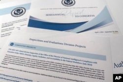 An inspector general's report to Congress for the period ending September 2024 that includes information about compliance by the intelligence director's office with diversity, equity, inclusion and accessibility in the workforce is pictured Jan. 31, 2025.