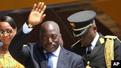 Le président Joseph Kabila de la RDC à Kindu, 30 juin 2016.