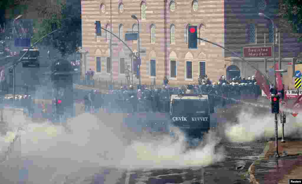 1 May - İstanbulun mərkəzində polislə etirazçılar arasında qarşıdurma