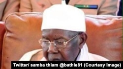 Le chef de la confrérie musulmane des tidianes, une des plus importantes du Sénégal, Serigne Abdou Aziz Sy, est décédé, 22 septembre 2017. (Twitter/ samba thiam‏ @bathie81 )