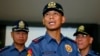 Philippine National Police Director General Ricardo Marquez reads statement on the beheading of Canadian hostage John Ridsdel by Muslim extremist Abu Sayyaf, Quezon city, April 26, 2016.