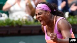 TOPSHOTSUS player Serena Williams celebrates after winning her match. AFP PHO