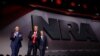 Les patrons de la NRA en compagnie de Donald Trump, le président des États-Unis.