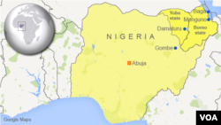 Nigerian forces on Monday described successful operations to clear terrorists from Monguno, Baga, Damaturu and Gombe, Feb., 16, 2015.