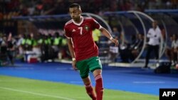 L'attaquant marocain Hakim Ziyech lors du match de la CAN 2019 entre le Maroc et la Côte d'Ivoire, Le Caire, le 28 juin 2019.