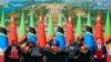 Dari kiri: Presiden Tanzania Samia Suluhu Hassan, Presiden China Xi Jinping, dan Presiden Zambia Hakainde Hichilema seusai penandatanganan nota kesepahaman proyek revitalisasi jalur kereta api Otoritas Tanzania-Zambia, di Beijing, 4 September 2024. (Zhai Jianlan/Xinhua via AP)