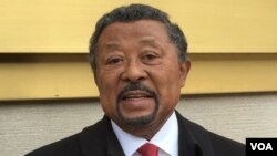 Jean Ping, chef de l'opposition gabonaise, lors d'une visite à Washington DC, 15 novembre 2016.