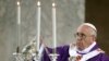 Pope Francis blesses the altar during the Ash Wednesday mass at the Santa Sabina Basilica in Rome, March 5, 2014.