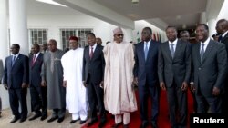 FILE - ECOWAS meeting in Abuja, Nigeria, Sept. 22, 2015. 