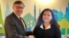 Vjosa Osmani, kandidatkinja za premijerku Kosova, razgovarala sa Palmerom