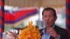 រូបឯកសារ៖ លោកនាយករដ្ឋមន្ត្រី ហ៊ុន សែន ថ្លែងនៅក្នុងពិធីសម្ពោធគម្រោងការពារទឹកជំនន់ក្រោមការឧបត្ថម្ភពីប្រទេសជប៉ុន នៅរាជធានីភ្នំពេញ ថ្ងៃទី៤ ខែមីនា ឆ្នាំ២០១៩។ 