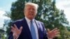 Presiden Amerika Serikat, Donald Trump di pelataran Gedung Putih, Washington, D.C., 4 Oktober 2019. (Foto: dok).