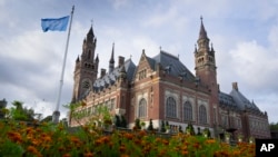 FILE - The Peace Palace, which houses the International Court of Justice in The Hague, Netherlands, shown here on Sept. 19, 2023, will be the site of a January 11 hearing on a case brought by South Africa accusing Israel of genocide in its war against Hamas in the Gaza Strip.