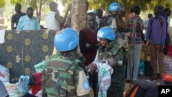 Soldats de la Minuss. (Beatrice Mategwa/UNMISS via AP)