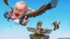 Карикатура Андрія Левченка. «Пташеня Ґеббельса – Дмитро Кисельов»
