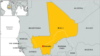 Map of Mali, Africa