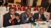 FILE - Burundi opposition members sit during peace talks at Entebbe State House, east of Uganda's capital Kampala, Dec. 28, 2015.