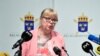 Заступниця головного прокурора Швеції Ева-Марі Перссон сказала, що видасть європейський ордер на арешт Ассанжа. Стокгольм, 13 травня 2019 р.