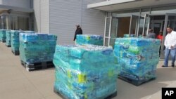 Joseph Assignment Volunteers Pack Water for Flint, Michigan, Feb. 2, 2016.