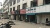 တိုက်ပွဲဖြစ်ပြီးစ လောက်ကိုင်မြို့ (ဓါတ်ပုံ- တပ်မတော် ကာကွယ်ရေးဦးစီးချုပ်ရုံး)