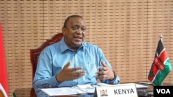 Le président du Kenya, Uhuru Kenyatta. (VOA)