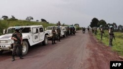 Ba soda ya Maroc na Monusco (Misala mya ONU na RDC) na Kibumba, na parc national ya Virunga, na Nord-Kivu, 22 février 2021.
