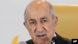 Algerian President Abdelmadjid Tebboune