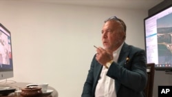 (File) April 29, 2020 photo; Venezuelan shipping magnate Wilmer Ruperti during an interview in Caracas, Venezuela about his high-stakes legal fight in U.S. federal court in connection with oil tanker Alkimos carrying high octane gasoline worth millions.