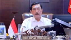 Menko Marves Luhut Binsar Pandjaitan di Jakarta, 20 September 2021. (VOA)