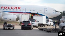 Pesawat Rusia di Bandara Internasional Dulles, di Sterling, Virginia, di luar Kota Washington DC, 31 Desember 2016. (Foto: AFP/arsip)