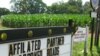 This sign along Route 40 in Franklin County, one of many along The Crooked Road, directs people to a nearby bluegrass jam.