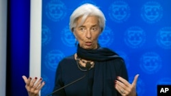 La directrice du FMI Christine Lagarde à Washington, le 19 décembre 2016.