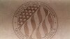 FILE - The Federal Election Commission emblem is seen at the FEC headquarters in Washington on Aug. 10, 2023. The FEC oversees election spending, including that of political action committees.