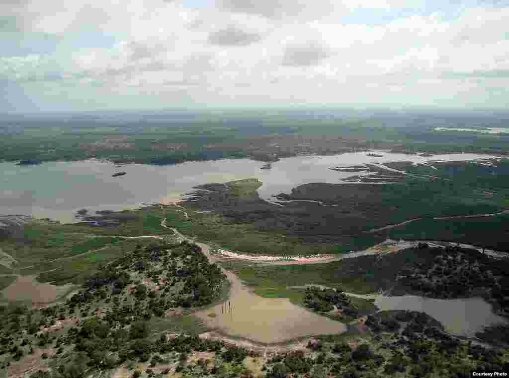 IEA reports that Tanzania has become the largest source of poached ivory in the world due to demand from China, the largest importer of illicit tusks. Pictured here is an aerial view of the Selous Game Reserve, Tanzania. (Wikimedia) 