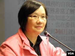 国民党籍立委罗淑蕾 （美国之音申华拍摄）