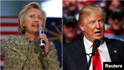 U.S. presidential candidates Hillary Clinton, left, and Donald Trump are seen in file photos.