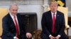 U.S. President Donald Trump and Israeli Prime Minister Benjamin Netanyahu hold a meeting in the Oval Office at the White House in Washington, March 25, 2019.