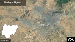 Map of Maiduguri, Nigeria