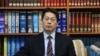 台湾外交部发言人李宪章 （美国之音记者杨明拍摄）