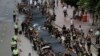 Pro-Democracy Protesters Stage 'Black Cloth' March in Hong Kong