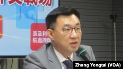 台湾在野党国民党立委江启臣 （美国之音张永泰拍摄）