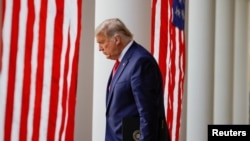 Президент Дональд Трамп у Білому домі 13 листопада 2020 р. 