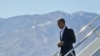 President Barack Obama walks down the stairs from Air Force One upon his arrival at Palm Springs International Airport, Friday, Feb. 12, 2016 in Palm Springs, Calif. Obama will travel to nearby Sunnylands in Rancho Mirage. There he will be joined by Secretary of State John Kerry for a gathering on Monday and Tuesday of the leaders of the Association of Southern Asian Nations (ASEAN). The summit is aimed at strengthening the U.S.- ASEAN strategic partnership. (AP Photo/Pablo Martinez Monsivais)