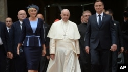Le pape François, Cracovie, le 27 juillet 2016
