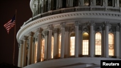 The U.S. Capitol Building as seen ahead of a vote on the coronavirus relief bill on Capitol Hill in Washington, March 25, 2020. 