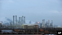FILE - This Jan. 15, 2011, photo shows the heavy water nuclear facility near Arak, 150 miles (250 kilometers) southwest of the capital Tehran, Iran. 