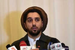 Ahmad Ma'sud Kobulda matbuot anjumanida, 27-fevral, 2020