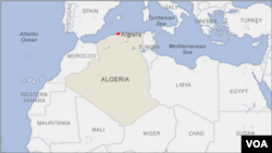 Locator map of Algeria