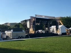 Preparations are underway in Washington, DC, by NASA for celebrating the 50th anniversary of the historic Apollo 11 mission and moon landing, July 19, 2019. (Photo by Diaa Bekheet)